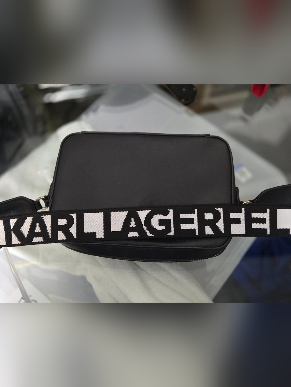 Karl Lagerfeld Black Cat Face Crossbody Bag - Picture 14 of 16